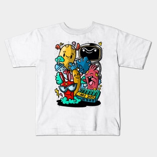 Cute  Monsters group ,Set of funny cute monsters Kids T-Shirt